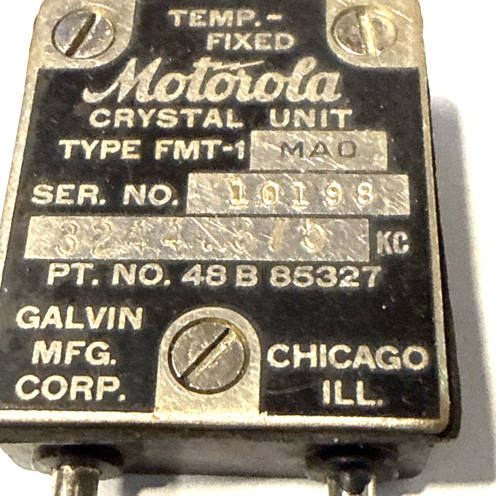 ONE crystal unit type FMT-1 for 3244.375 KC by MOTOROLA- - NOT TESTED