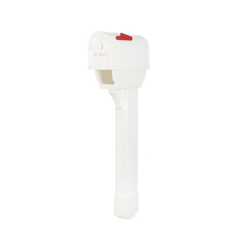 Hampton Mailbox & Post Kit Durable Plastic Weather Resistant Newspaper Holder US