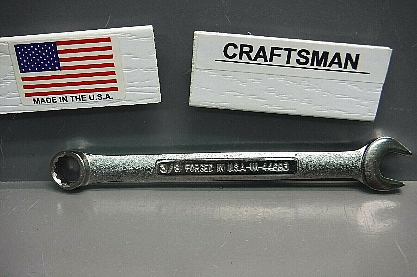 Craftsman 3/8" Combination Wrench 44693 VA New Old Stock USA Made 12pt