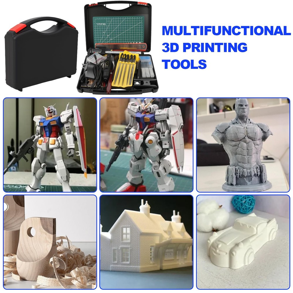 158 PCS 3D Printing Tool Kit, Accessories with Nozzle 158PCS