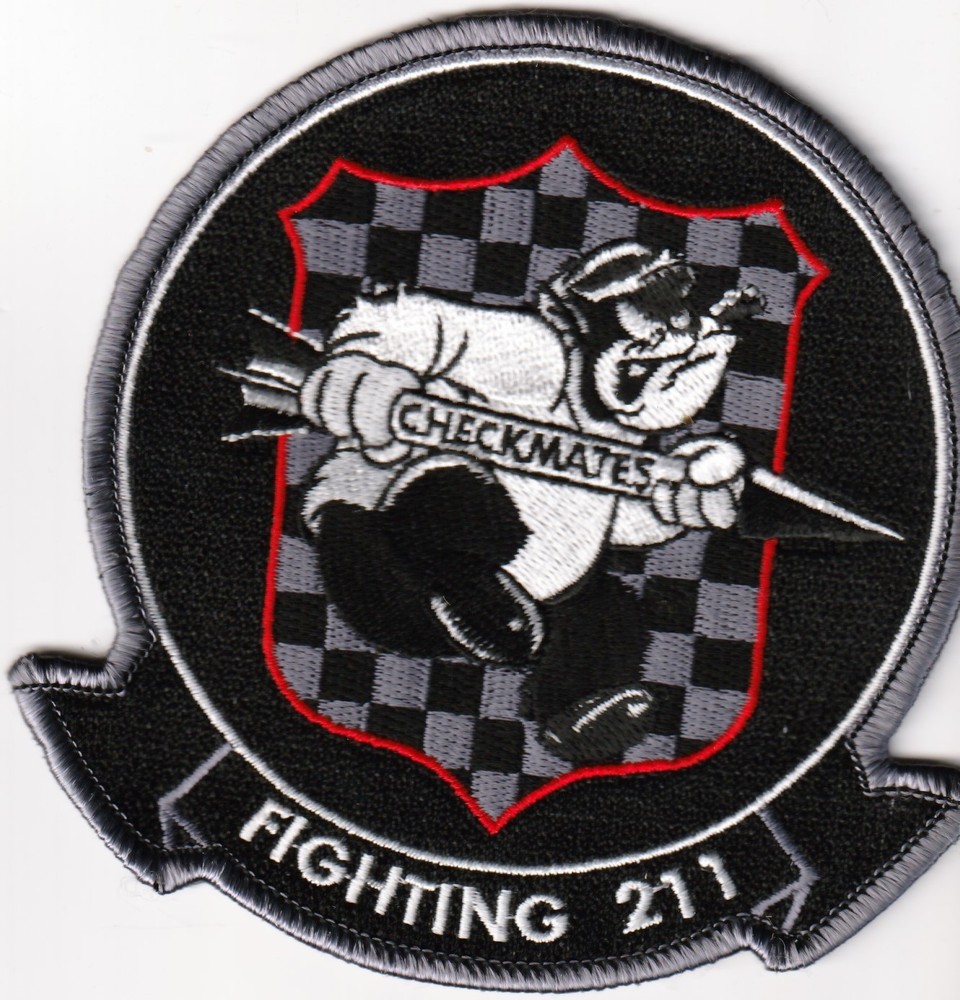 USN NAVY VFA-211  Strike Fighter Squadron 211 Fighting Checkmates  patch