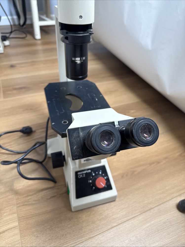Olympus CK2 Lab Binocular Inverted Phase Contrast Microscope - See Photos