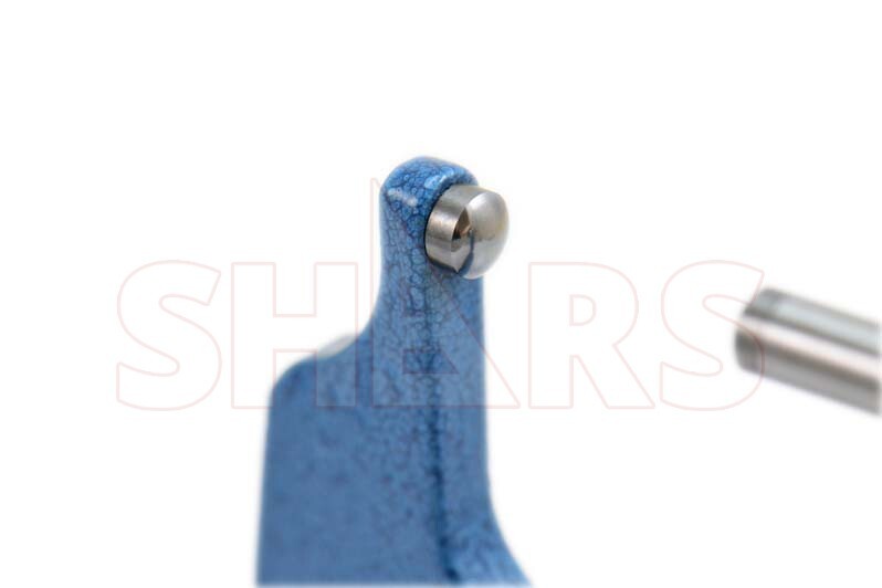 Shars 1-2" Precision Ball Micrometer .0001 Spherical Spindle New !}