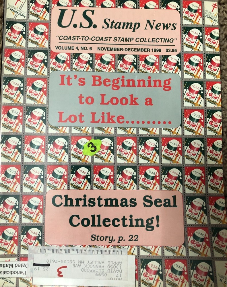 U.S. Stamps News 1998 Magazine 3 Issues Vol. 4 No. 4,5,6