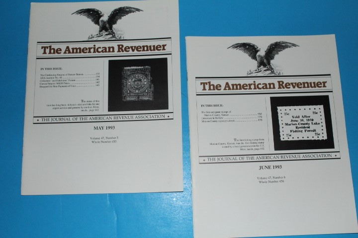 The American Revenuer Journal 1993 FULL Year BlueLakeStamps Outstanding content!