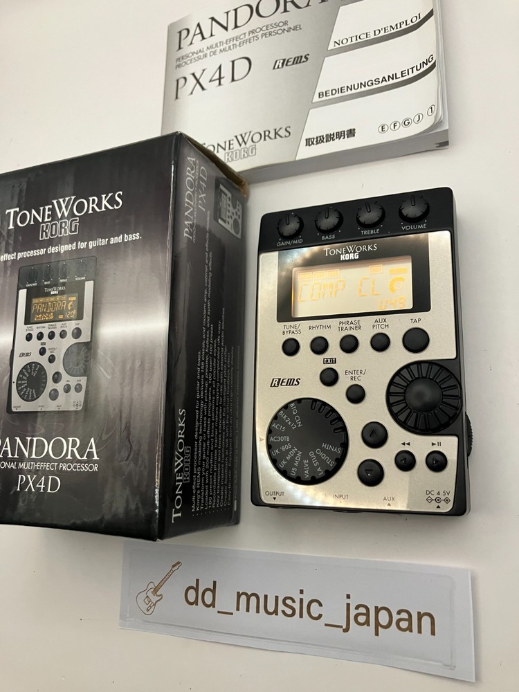 KORG ToneWorks Pandora PX4D Guitar Bass Multi Effects Processor Tested Working