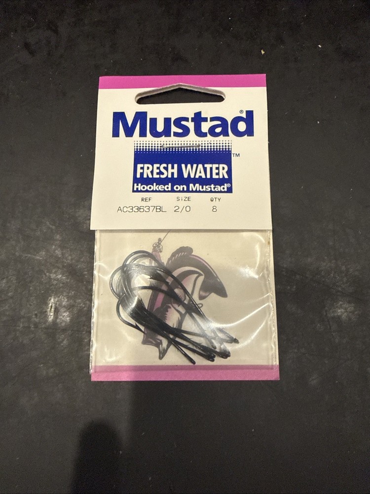 Mustad Ref AC33637BL Size 2/0 Qty 8 Per Pack