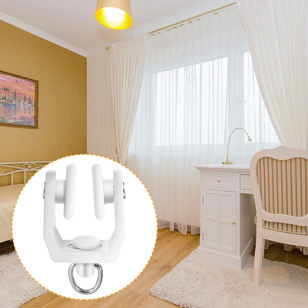 25 Pcs Curtain Track Rollers Bulk Ceiling Curtain Track Hooks Flexible Bendab...