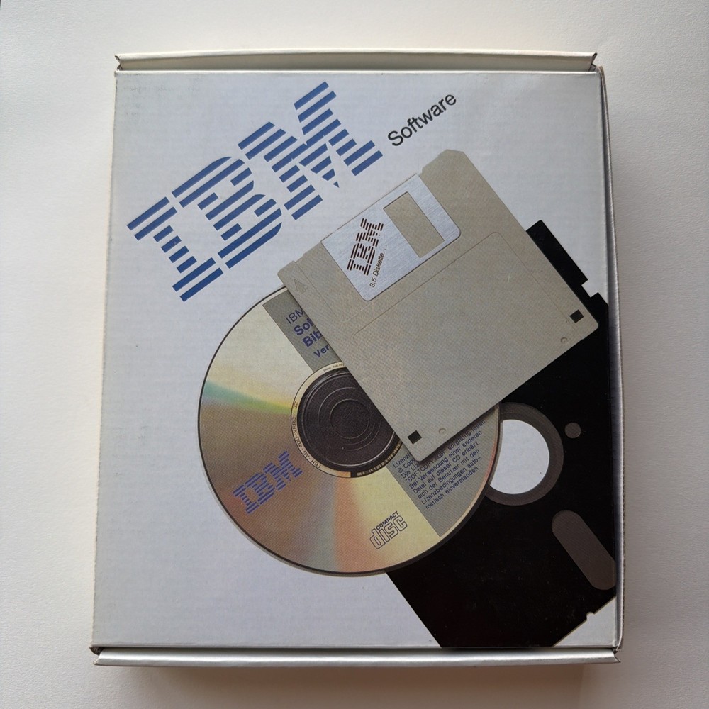 Vintage IBM Software OS/2 Warp Version 3 Disc & Diskettes CD-ROM W/Guide Used?
