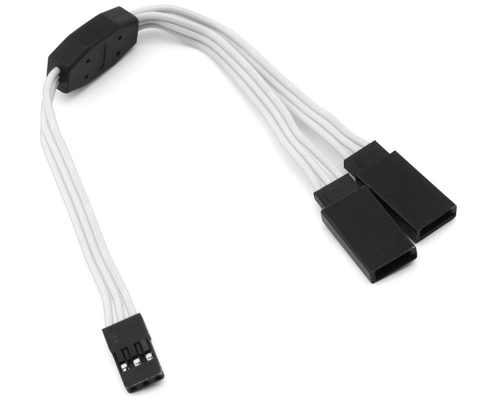 Yeah Racing 60-Core Y-Harness High Current Servo Extension Lead (White)