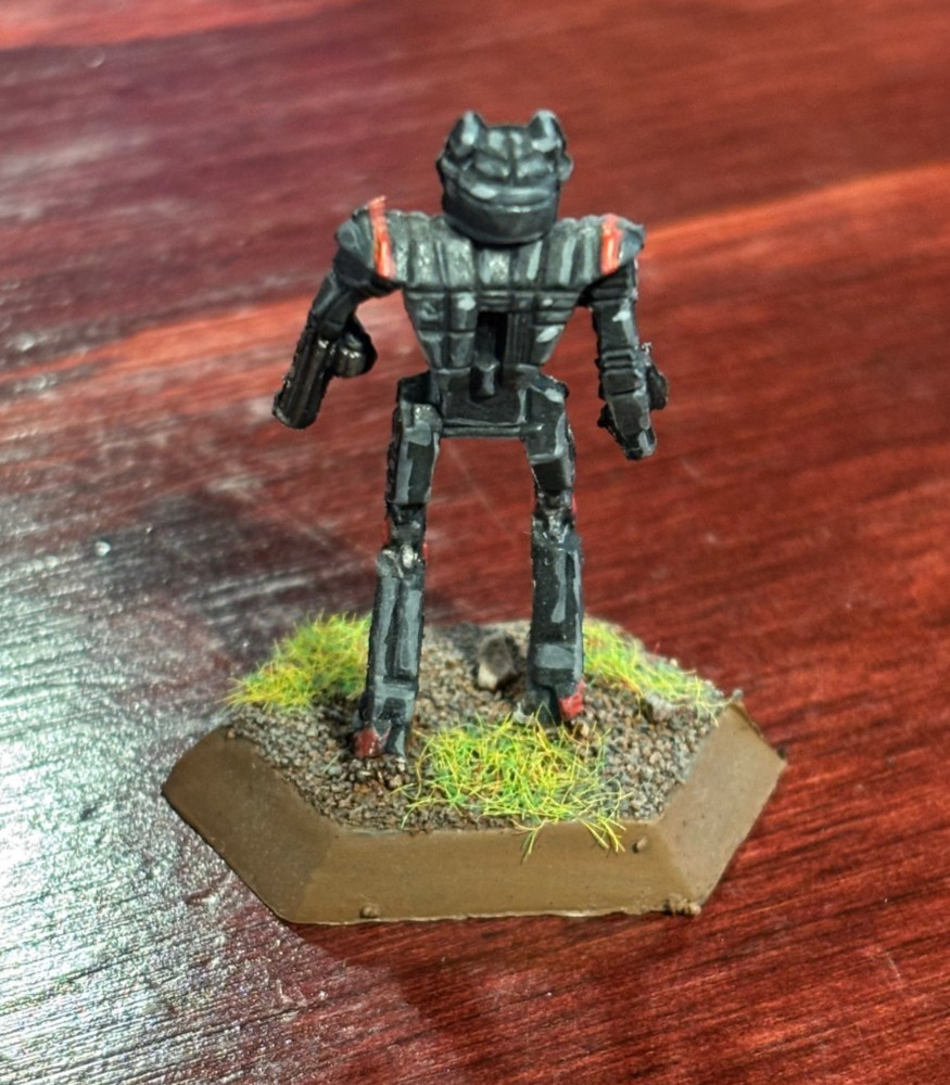 Battletech Painted Plastic Miniature "Hermes II" Wolf's Dragoons Based