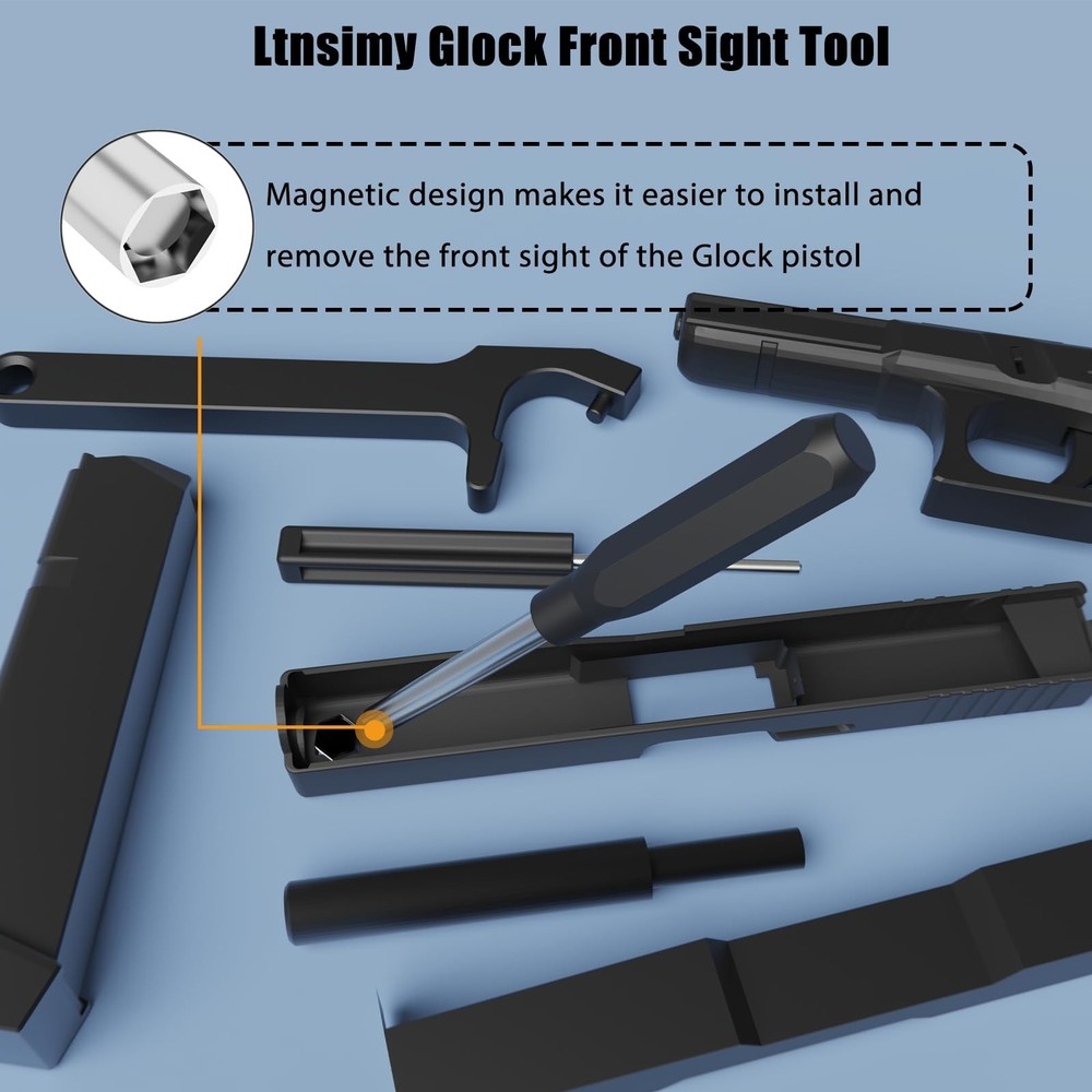 Ltnsimy Tool Kit for Glock, Front Sight Remove Pin Small, Glock