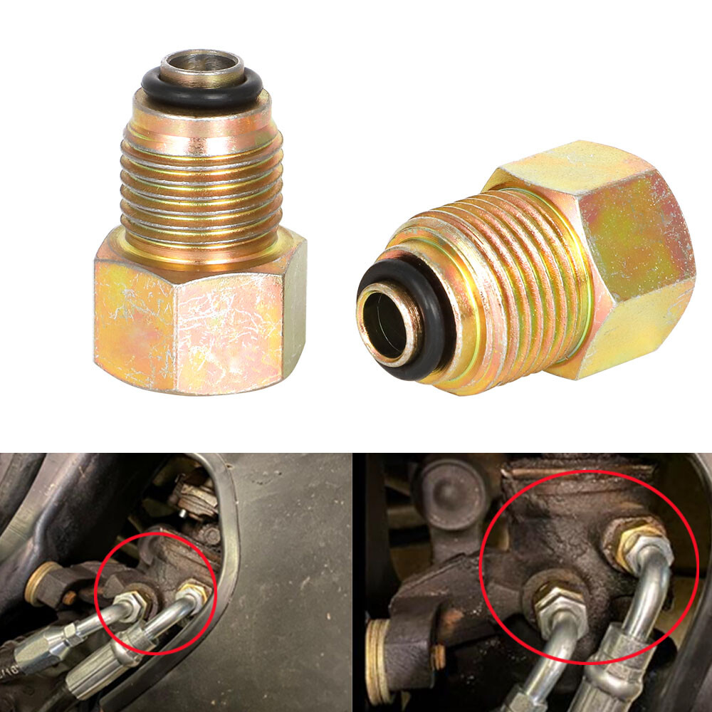 For GM Power Steering Adapter Fitting Inverted Flare Steering Box O-Ring Hoses
