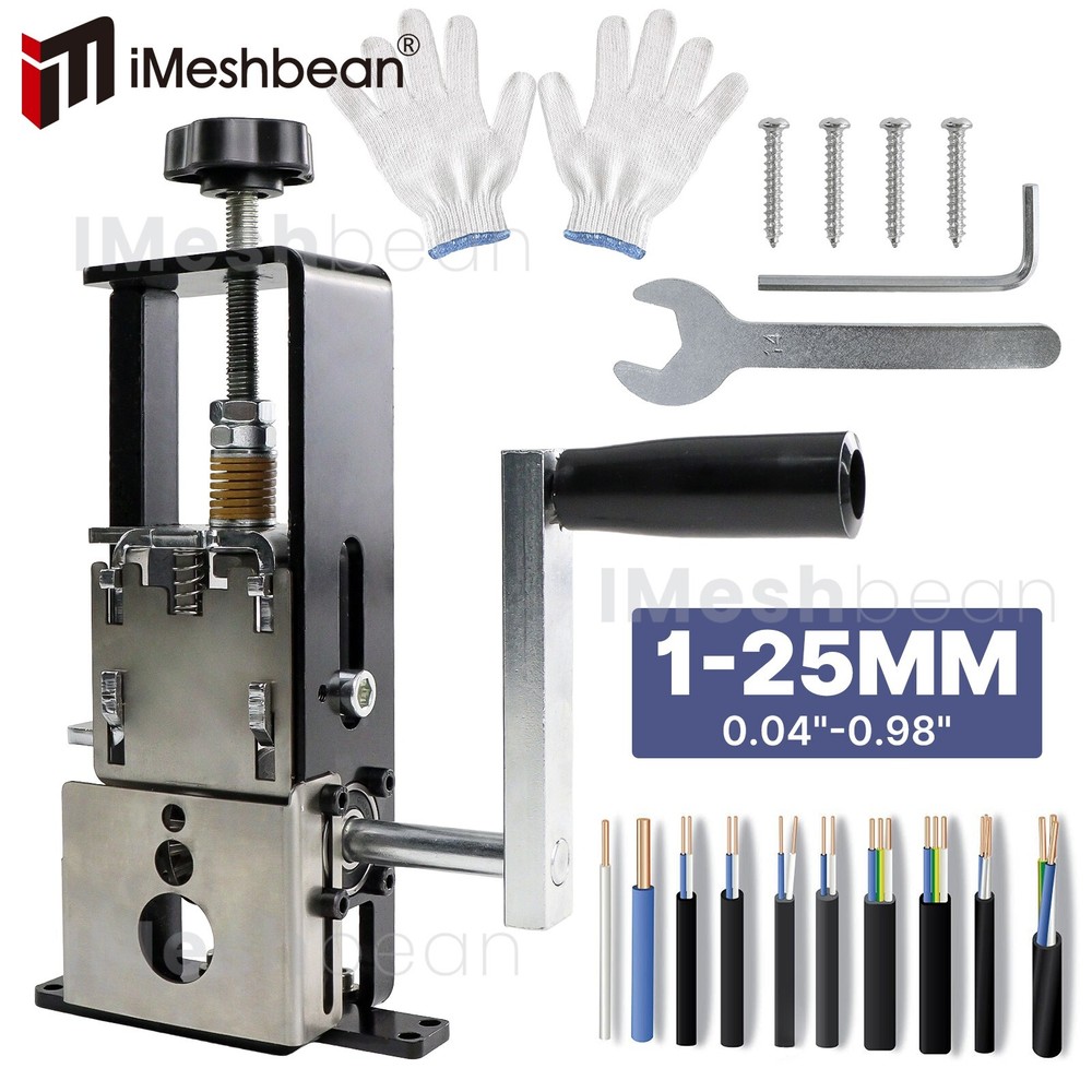 Hand Crank Wire Stripper Wire Stripping Machine Cables Scrap Recycle Cable Tool