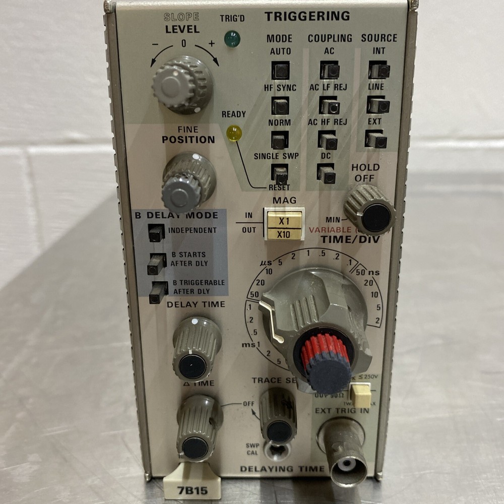 Tektronix Oscilloscope 7B15 Delaying Time Base Plug In Module
