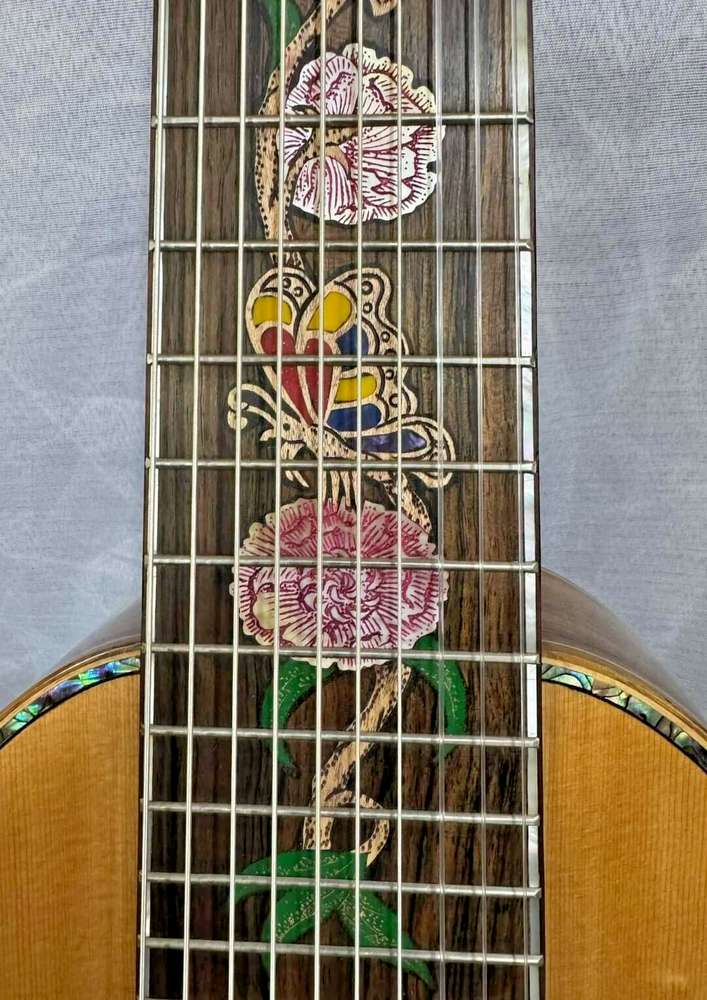 Blueberry Handmade Ten String Classical Nylon String Guitar Built to Order