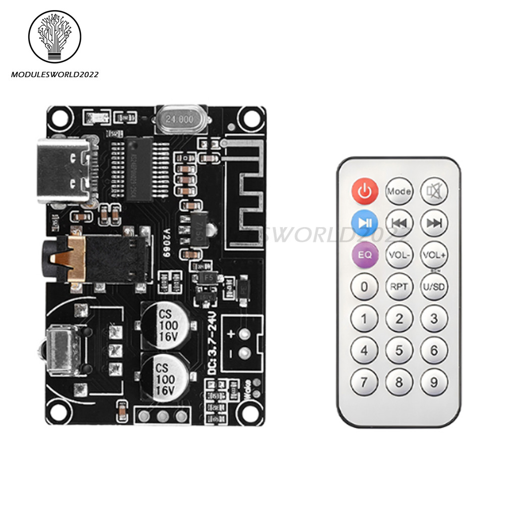 Micro USB/Type-C Bluetooth Audio Receiver Board Wireless Stereo Music Module