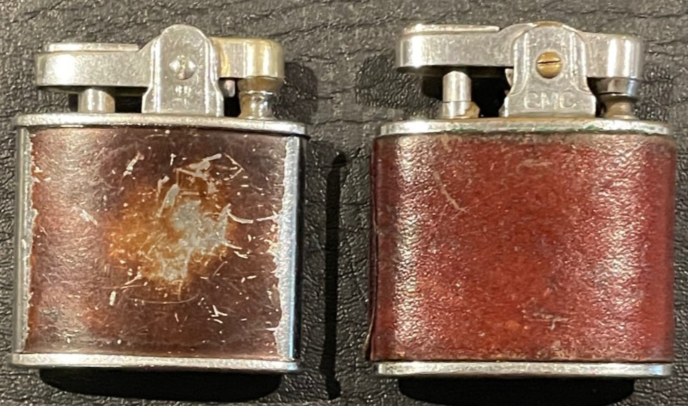 2 Ronson Lighters Same Design - Standard & Continental