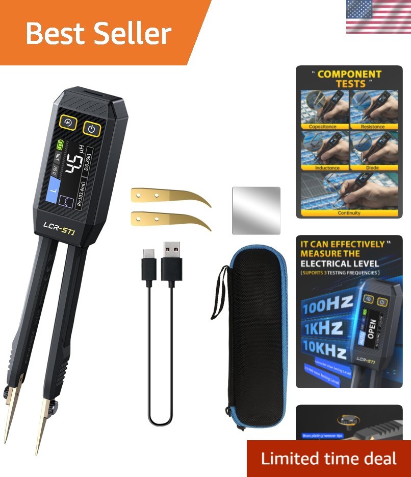 FNRSI Mini Smart LCR Meter - Precision Measurement Tool for Electronics