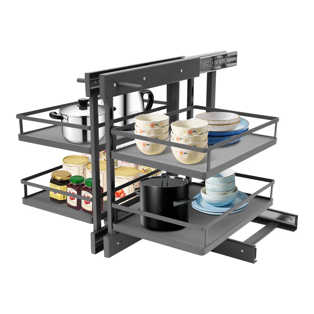 Cabinet Pull-out Storage Rack Pull Out Corner Organizer for Kitchen Cabinet
