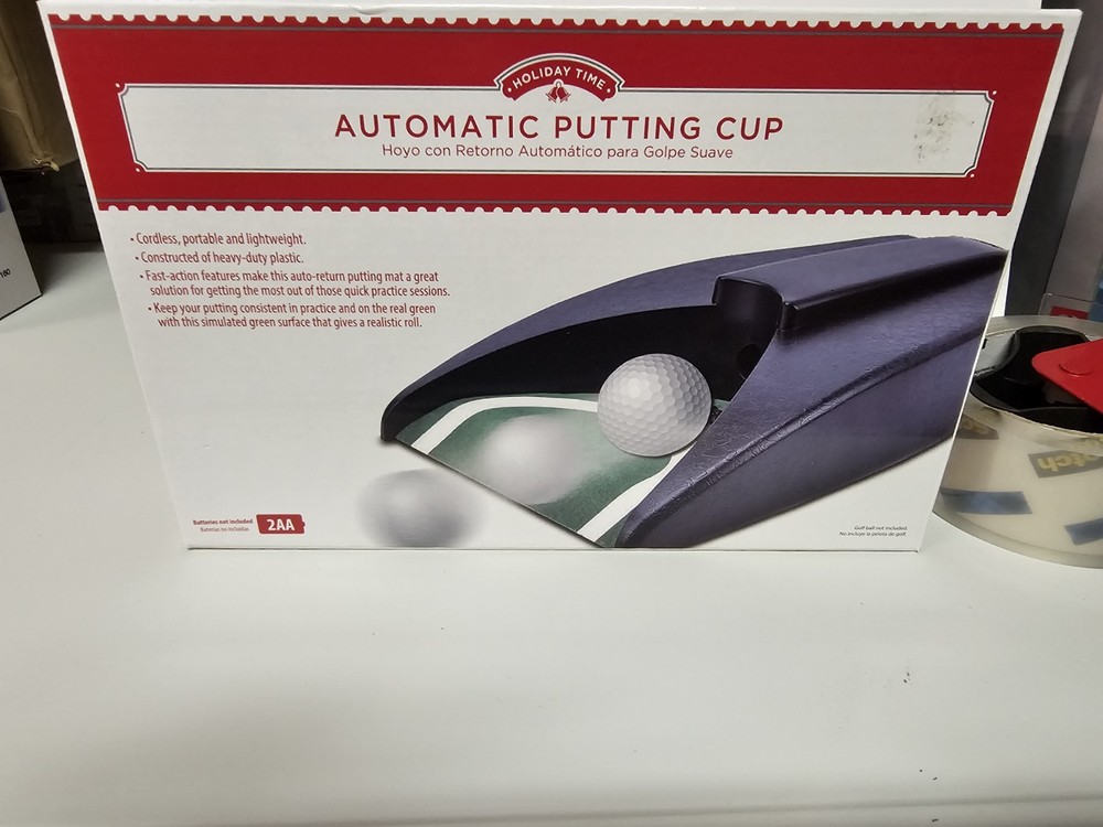 Automatic Putting Cup Cordless and Portable Golf Ball Return Practice Swing Aid