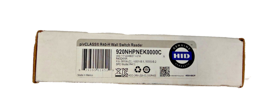 HID 920NHRNEK0000C pivCLASS R40-E Wall Switch Card Reader