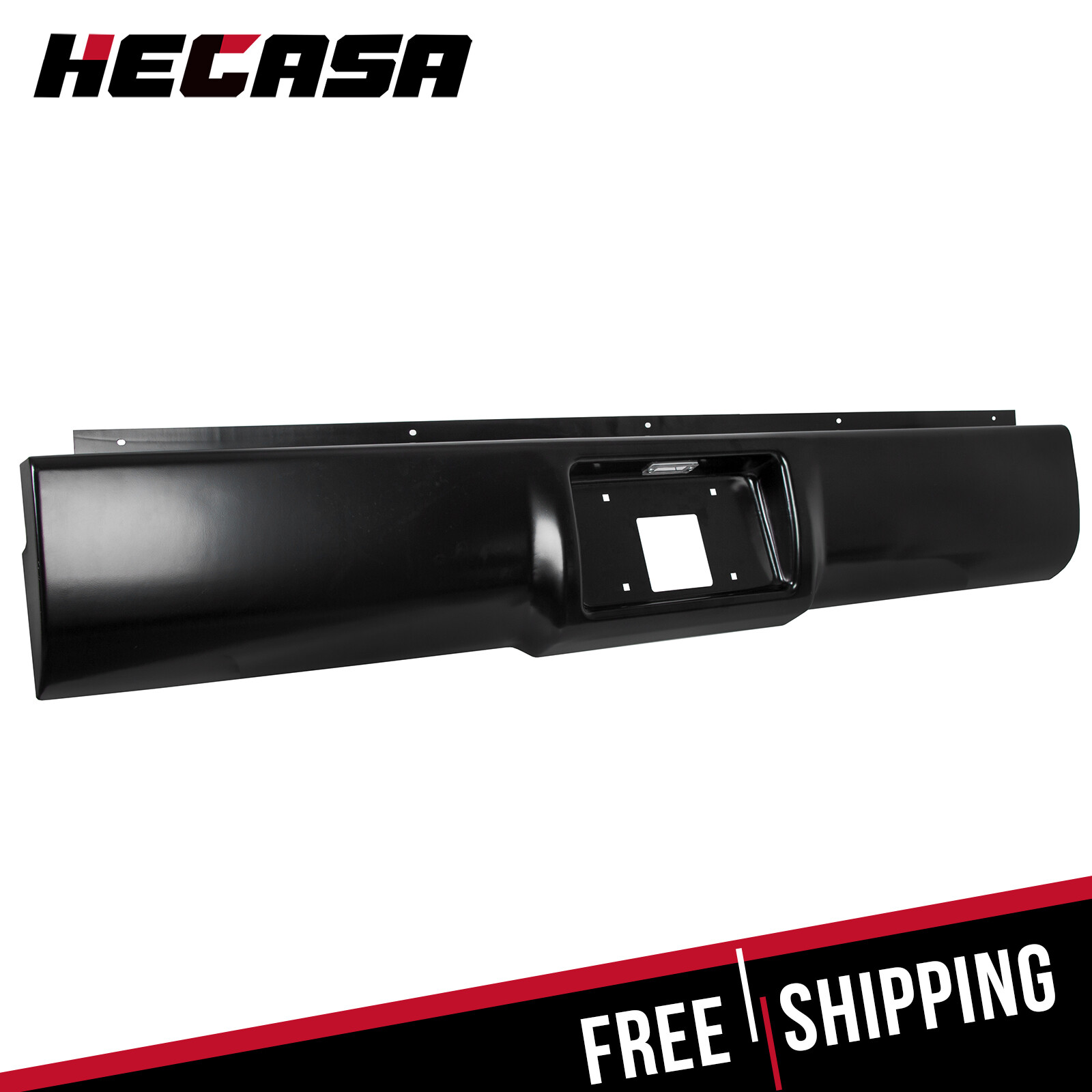 Rear Bumper Roll Pan w/ Light For 88-98 Chevy Silverado Sierra C/K1500 2500 3500
