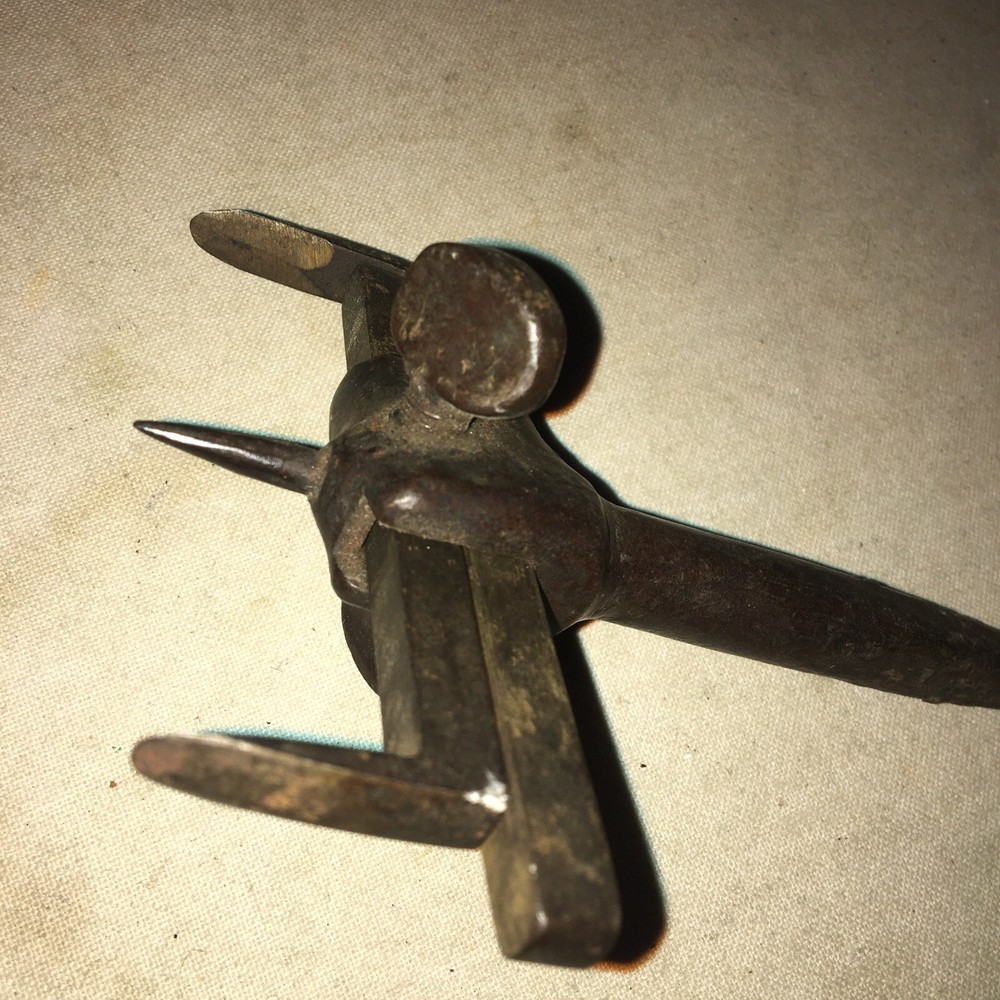 ANTIQUE COMPASS SCRIBE HAND TOOL CAST IRON WOODWORKING BLACKSMITH