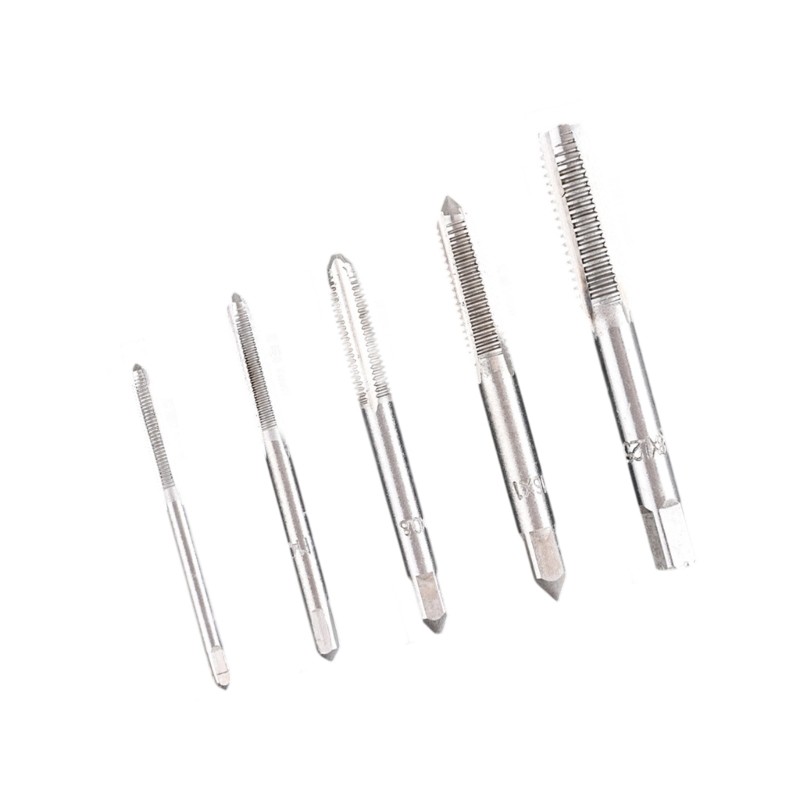 MultiSize Hand Tap Kit 5pcs Highly speed Steel Thread Taps Precise Cut Thread