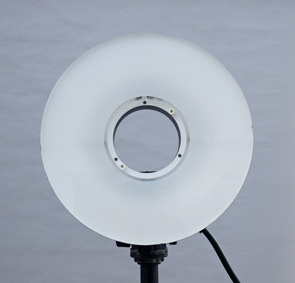 Bowens Ring Flash, 15" Diffuser, Camera Bracket, for Speedotron Black Line