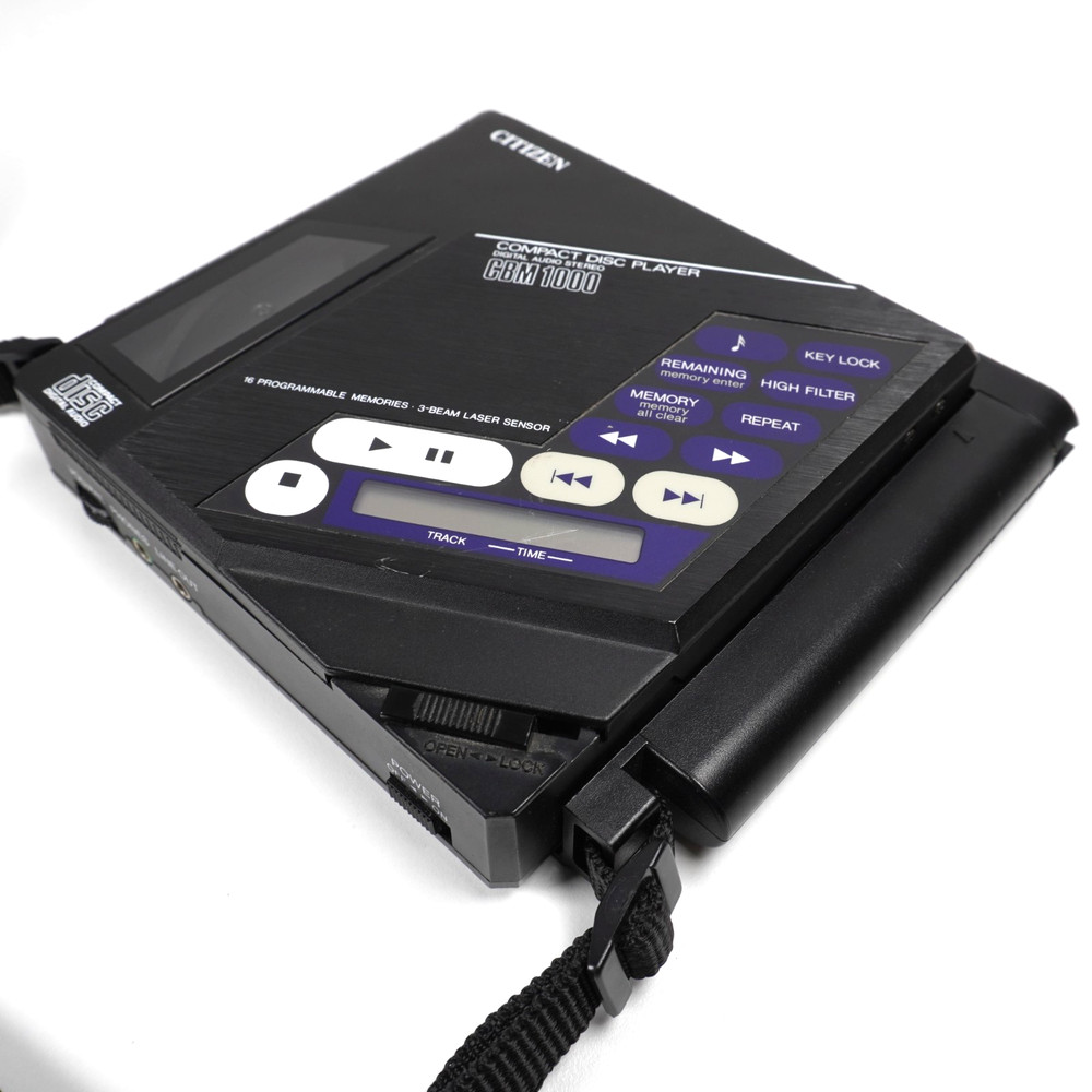Citizen CBM 1000 Digital CD Discman Compact Disc + Battery Pack - Working!