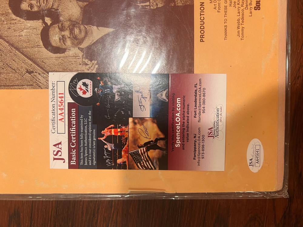 5th Dimension Signed Album - Davis, McCoo, Larue + JSA COA