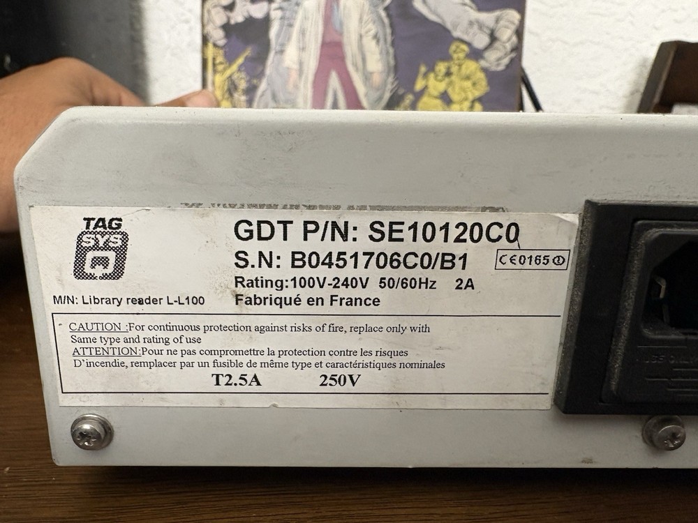 TAGSYS Medio L100 RFID Library Reader SE10120C0 Power On Tested