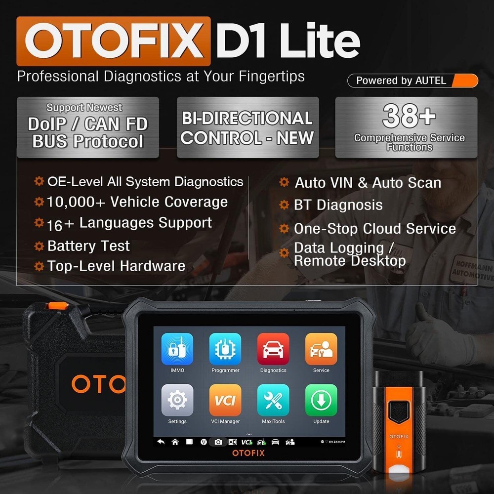 2024 OTOFIX D1 Lite Full System Car Diagnostic Automotive Key Coding Scaner Tool
