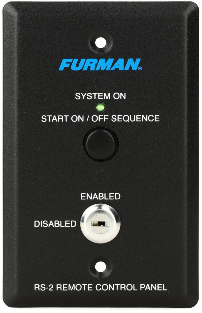 Furman RS-2 Key-switched Remote System Control Panel (2-pack) Bundle
