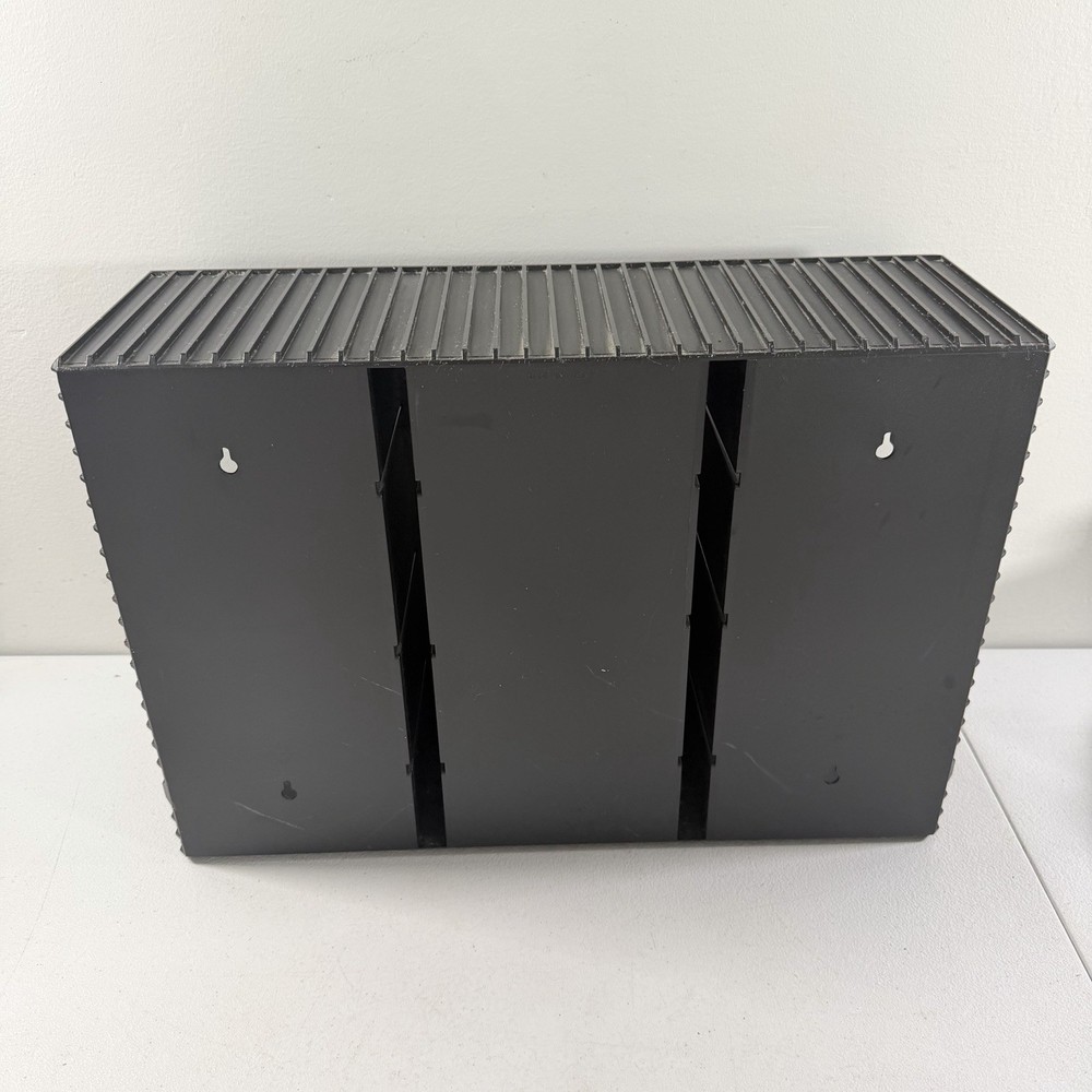 Laserline CD60 Storage Rack Wall Mount Black Hard Plastic 60 CD Holder