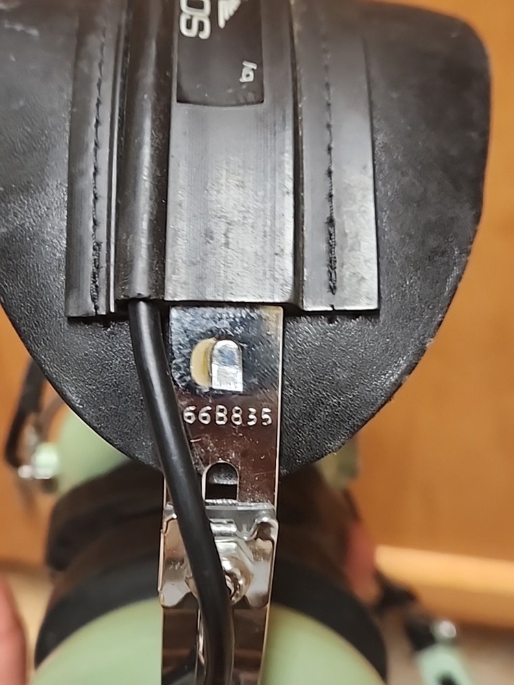 David Clark TSO-C58a Aviation Headset Model M-4 UNTESTED