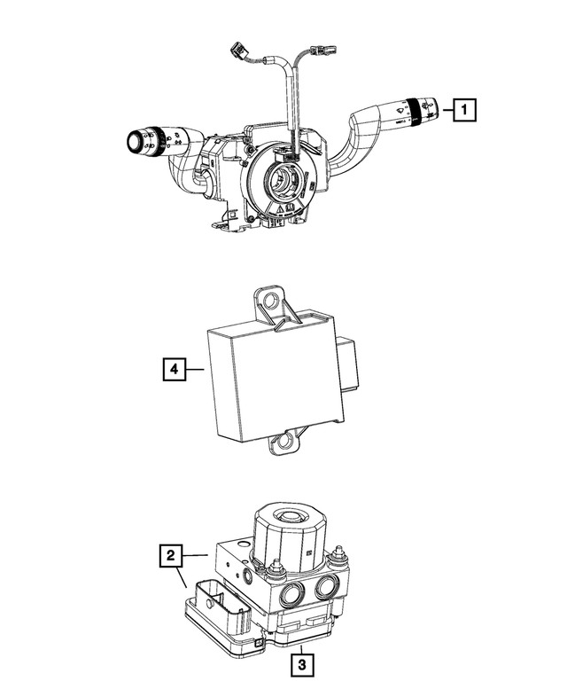 Genuine Mopar Anti-Lock Brake System Module 68617653aa