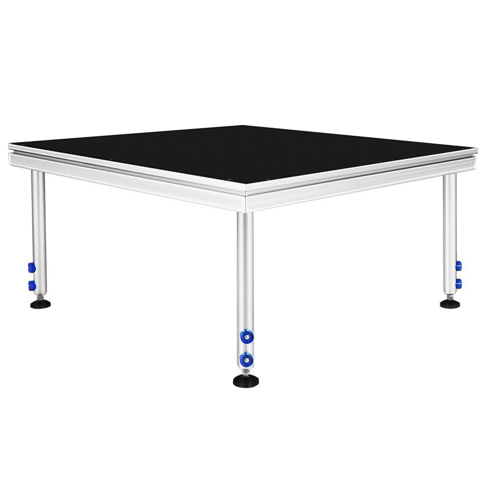 4*4FT Portable Stage Performance Deck Versatile Platform 60-100cm Height 1-4pcs