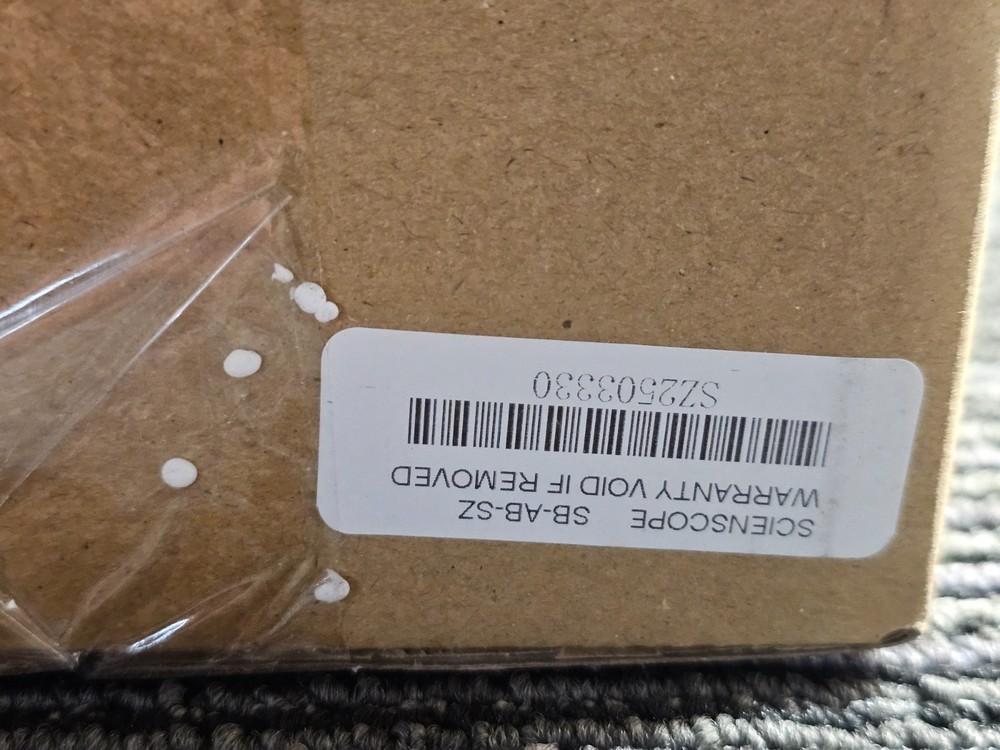 Sciencescope Stereozoom Microscope,8-50X, New 10X e/p