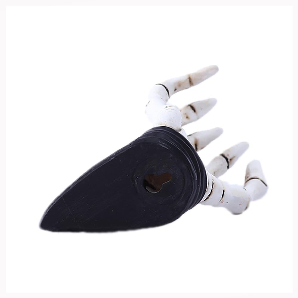 JARPSIRY Halloween Skeleton Hand Ring Holder Wall Mounted Key White