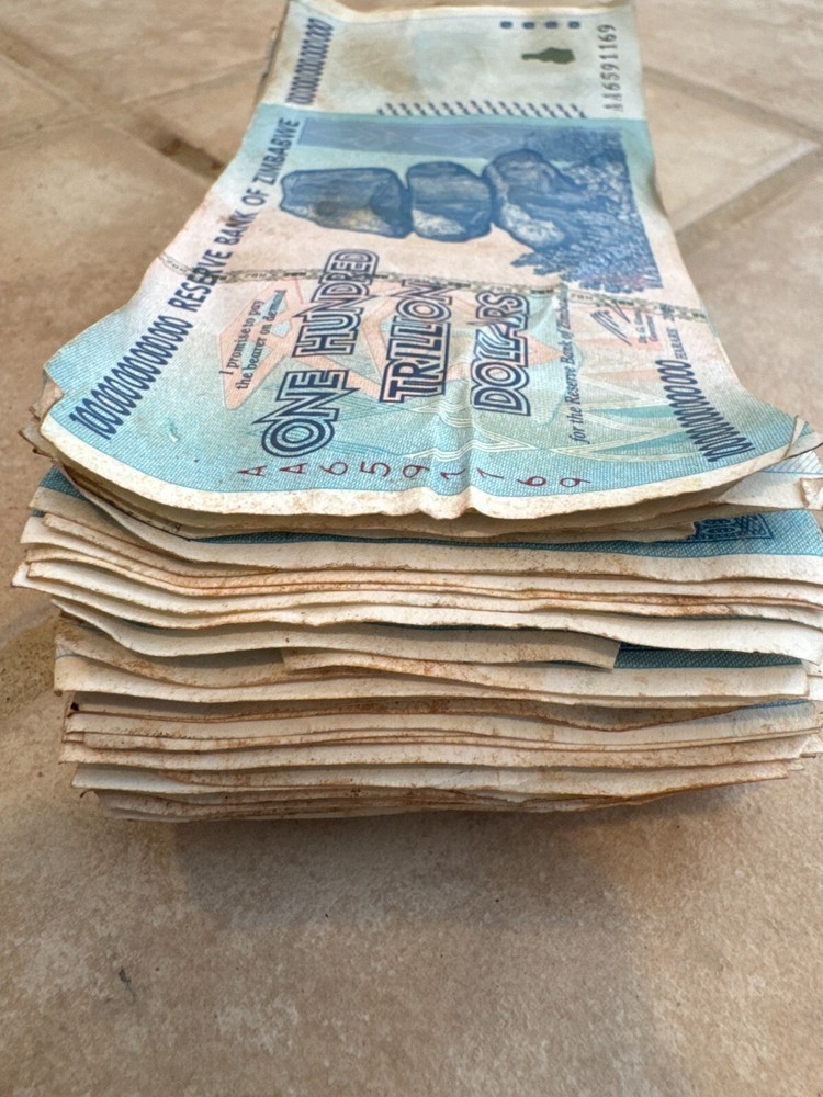 🔥 AUTHENTIC ZIMBABWE 100 TRILLION DOLLAR 🔥 CIRCULATED