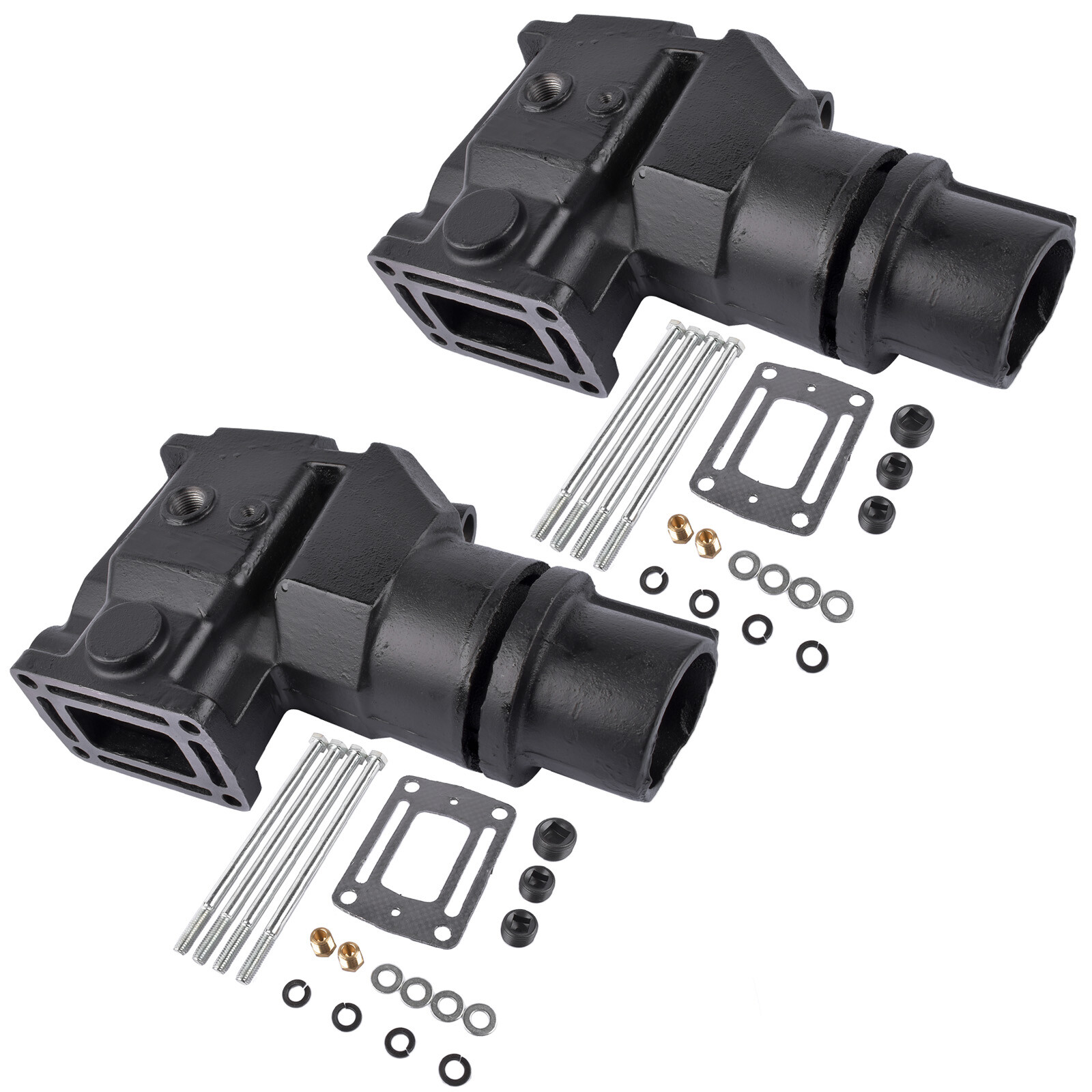 For V6 V8 Volvo Penta 2x Exhaust manifold Riser Elbow OMC 4.3 5.0 5.8 L 350 NEW