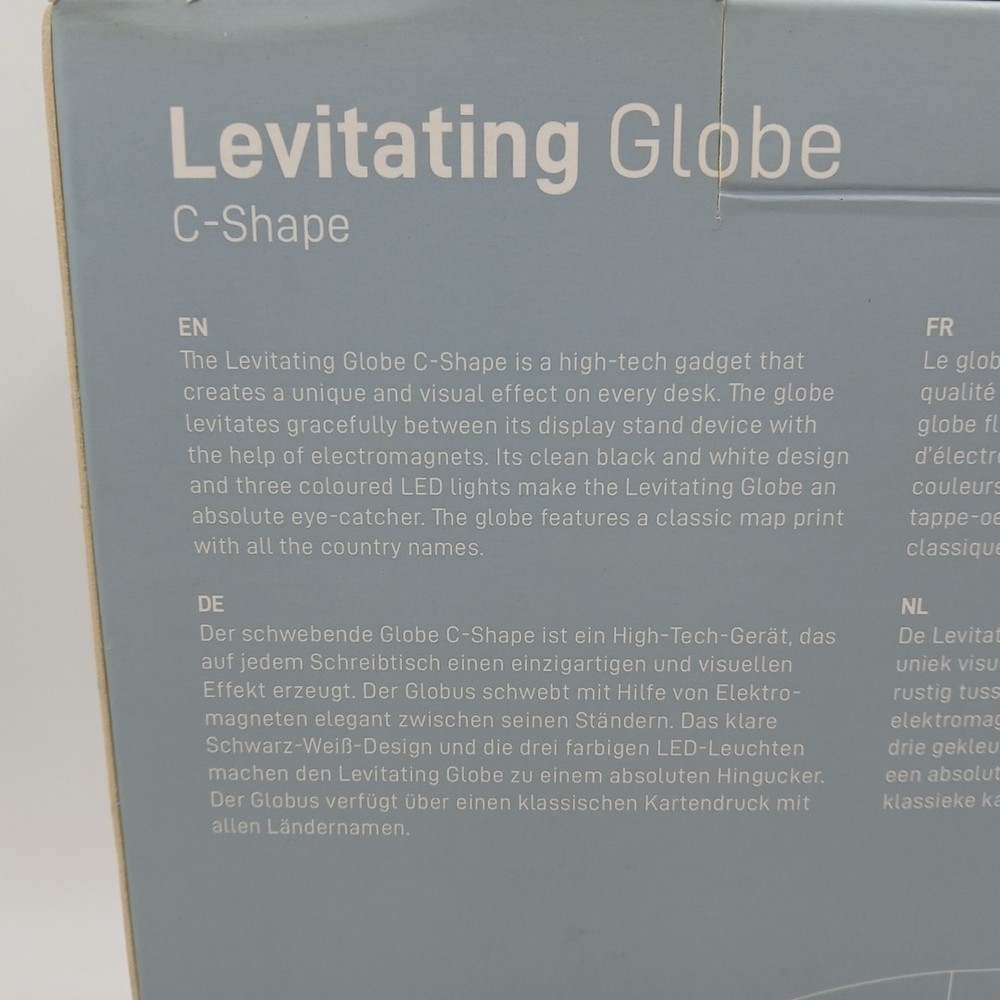 Magnetic Levitation Floating World Map Globe with C Shape Base, Floating Globe