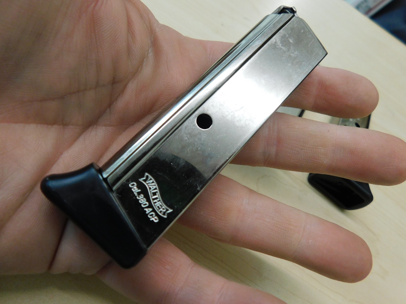 3 NEW - WALTHER PPK/S - PPKS - 7RD 380ACP Factory OEM Nickel Magazines (W111)