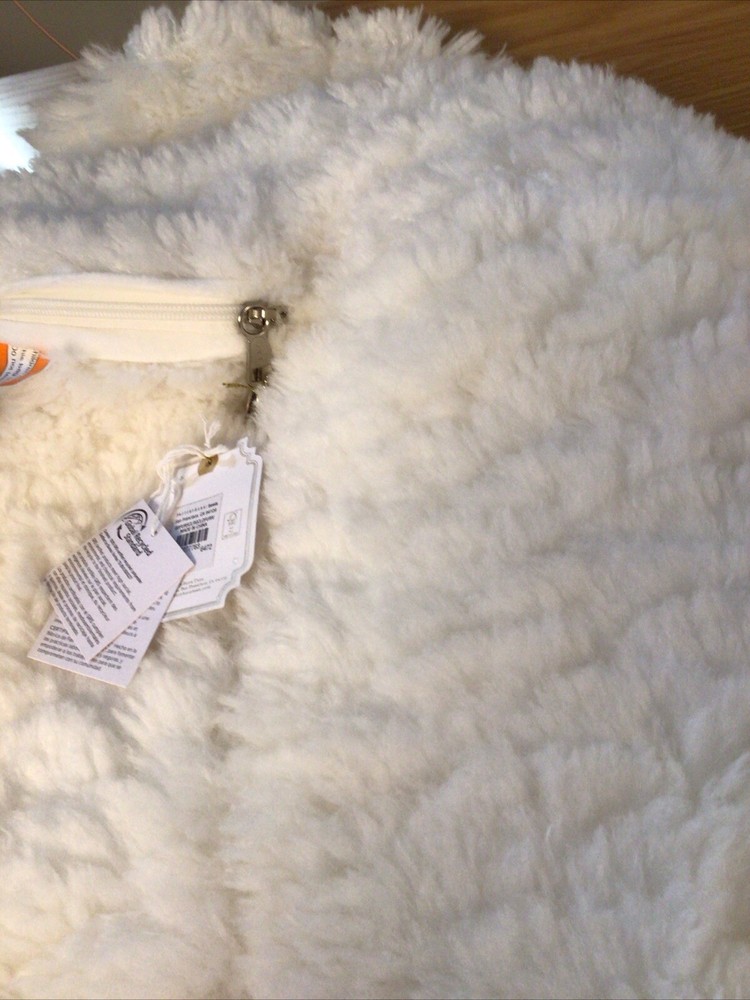 Pottery Barn Teen Cloud Fur Bean Bag Chair Slipcover Ivory Large 41 “ Super Soft