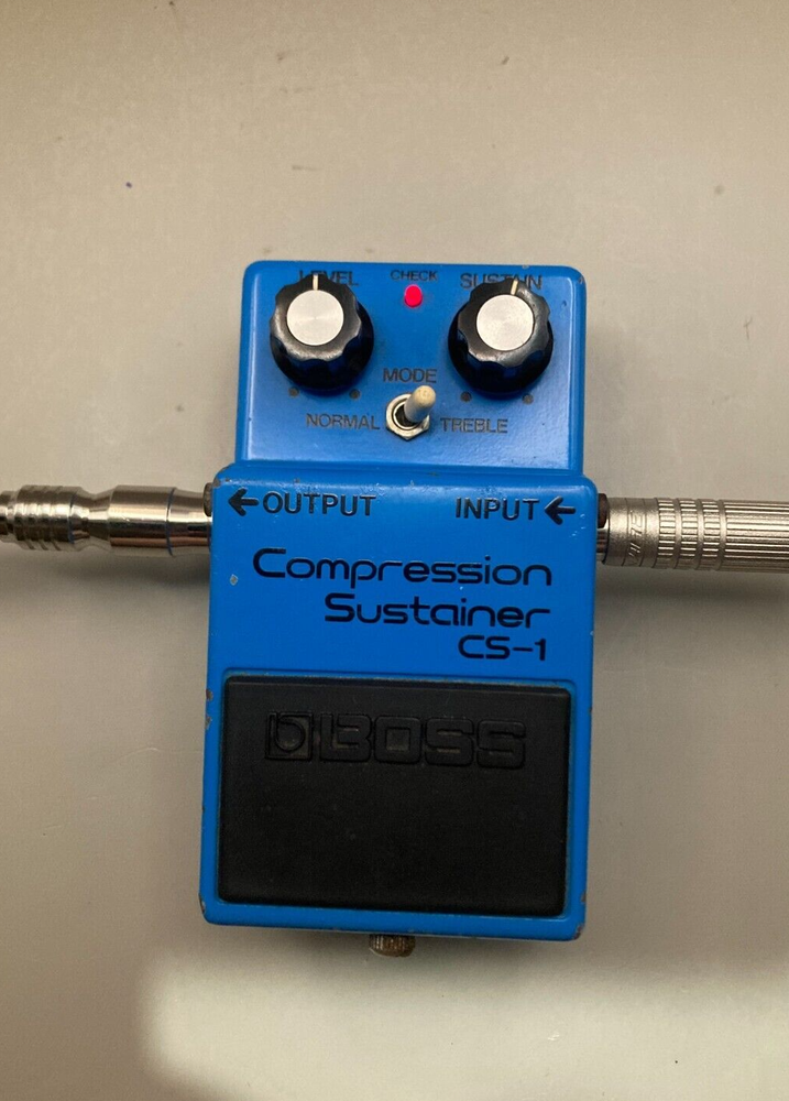 BOSS CS-1 Compression Sustainer Made in Japan Silver Screw Compressor Tested