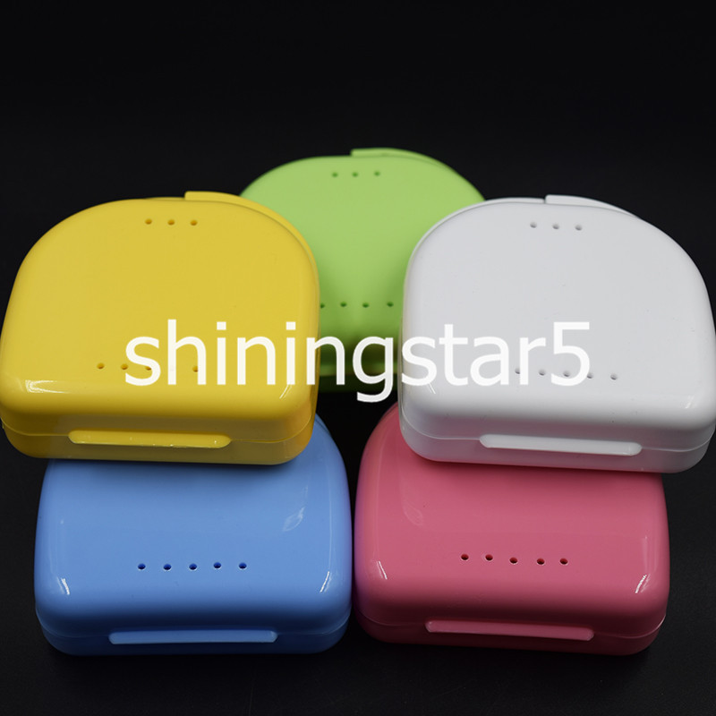 Dental Orthodontic Retainer Denture Container False Teeth Storage Case Box Tray