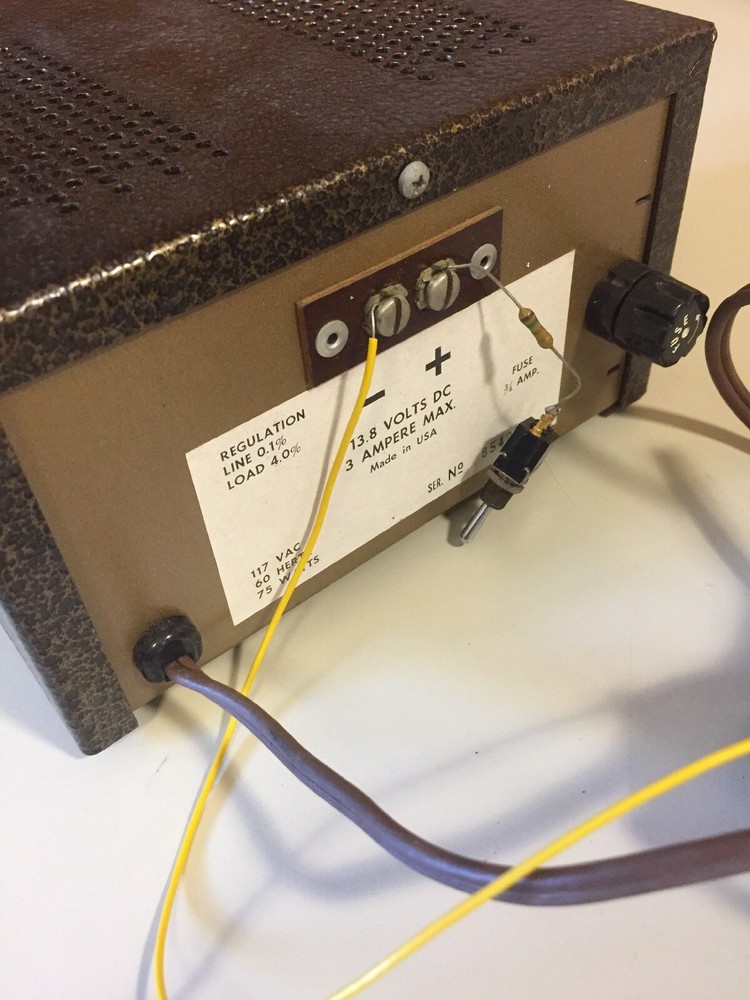 Vintage Sylvania GTE Solid State Regulated Low Ripple Power Supply