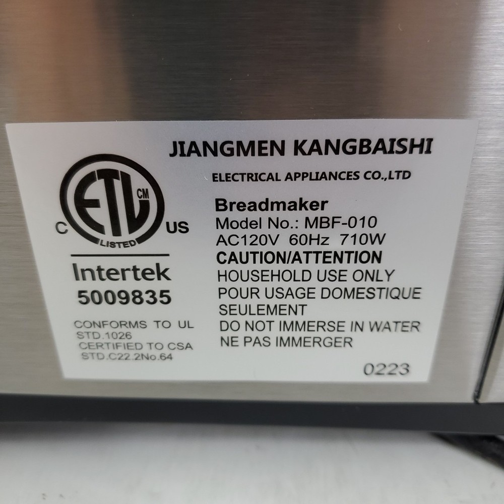 KBS Pro Bread Machine Maker 2 Lb 17-in-1 Automatic Breadmaker MBF-010